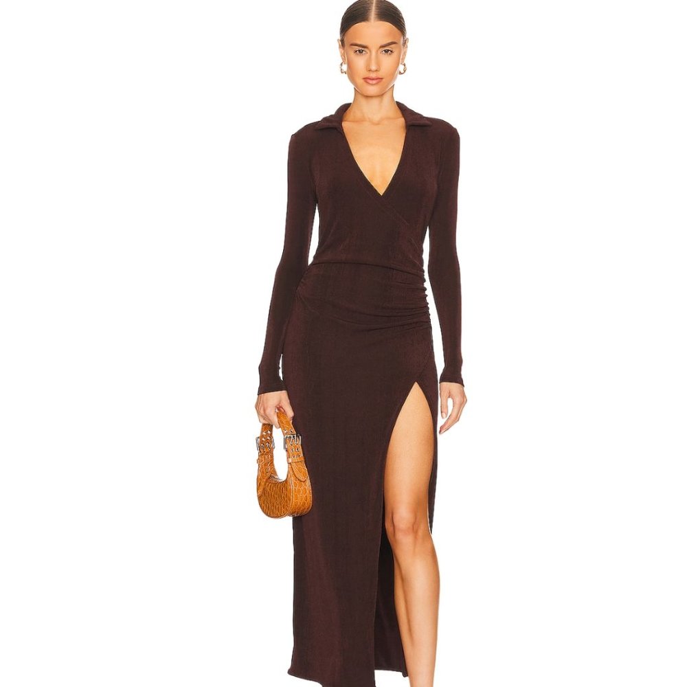 SER.O.YA Elm Dress in Chocolate NWT Size Small